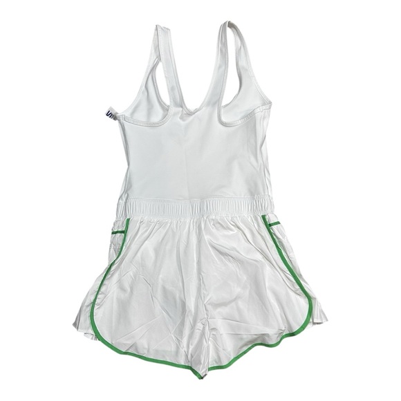NWT Free People Easy Tiger Tennis Romper. White/green. Small or Medium - Picture 3 of 9